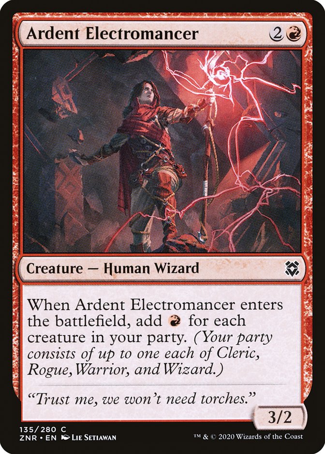 Ardent Electromancer 135/280 (Zendikar Rising)  - Foil | Chromatic Games