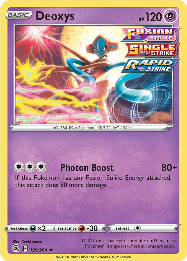 Deoxys (120/264) [Sword & Shield: Fusion Strike] | Chromatic Games