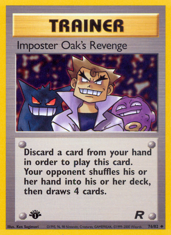 Imposter Oak's Revenge (76/82) [Team Rocket 1st Edition] | Chromatic Games