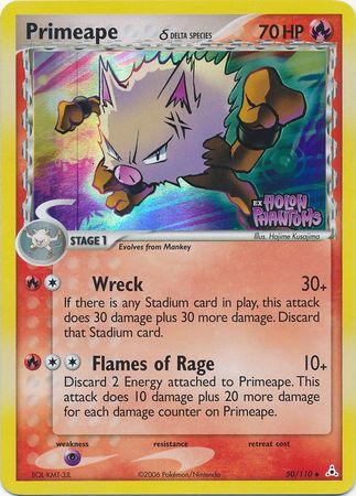 Primeape (50/110) (Delta Species) (Stamped) [EX: Holon Phantoms] | Chromatic Games