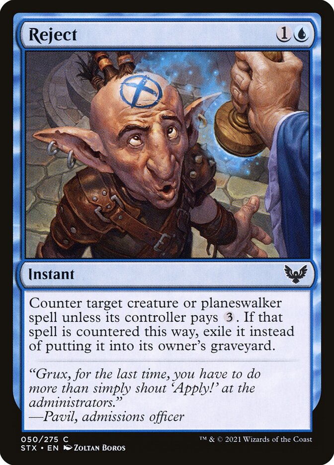 Reject 50 (Strixhaven: School of Mages)  - Foil | Chromatic Games