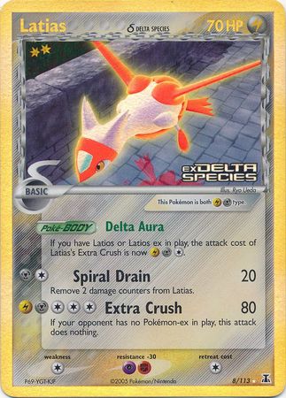 Latias (8/113) (Delta Species) (Stamped) [EX: Delta Species] | Chromatic Games