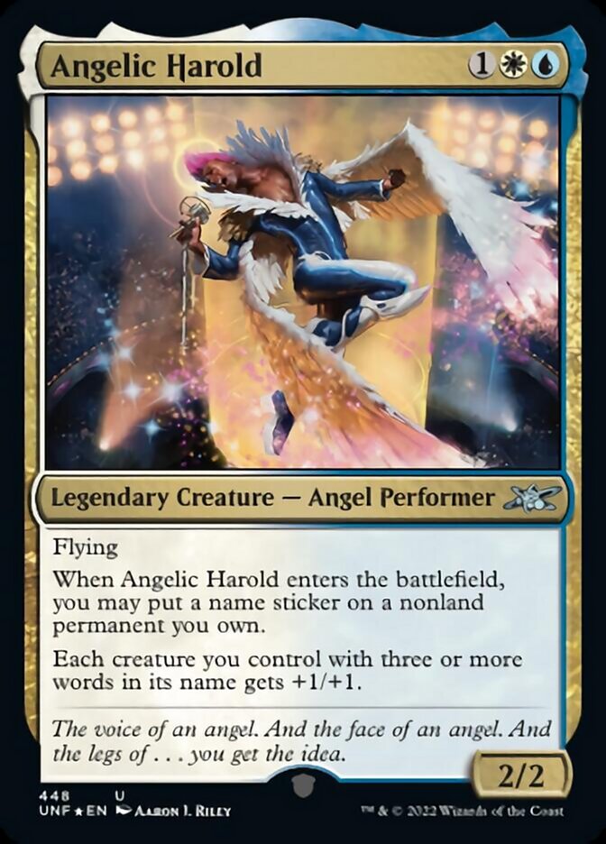 Angelic Harold (Galaxy Foil) [Unfinity] | Chromatic Games