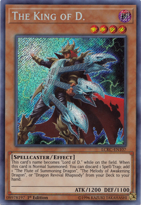 The King of D. [LCKC-EN107] Secret Rare | Chromatic Games