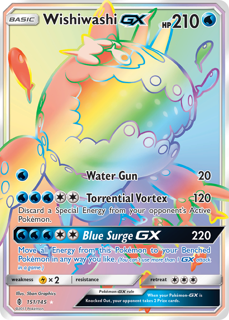 Wishiwashi GX (151/145) [Sun & Moon: Guardians Rising] | Chromatic Games