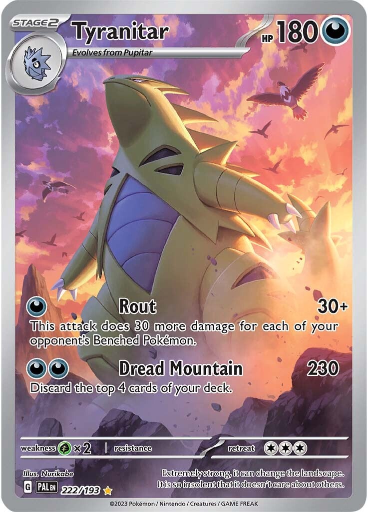 Tyranitar (222/193) [Scarlet & Violet: Paldea Evolved] | Chromatic Games