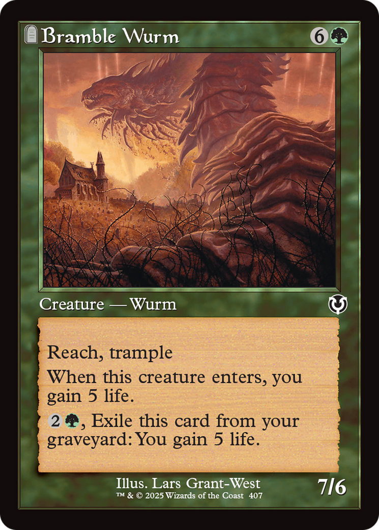 Bramble Wurm (Retro Frame) [Innistrad Remastered] | Chromatic Games