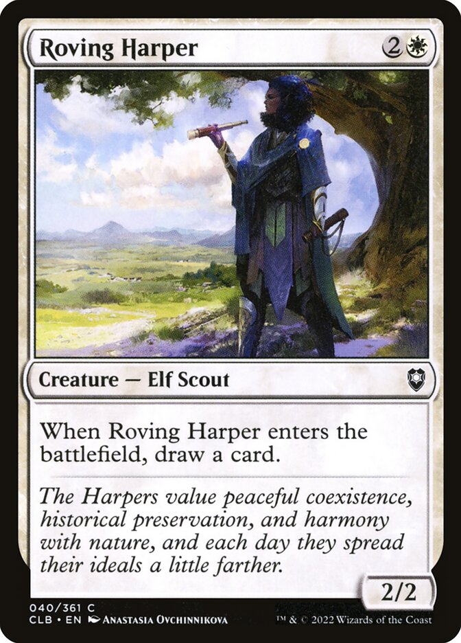 Roving Harper 40 (Commander Legends: Battle for Baldur's Gate)  | Chromatic Games