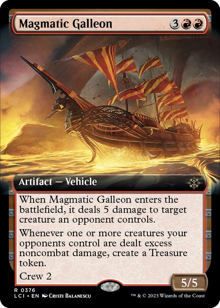 Magmatic Galleon (Extended Art) [The Lost Caverns of Ixalan] | Chromatic Games