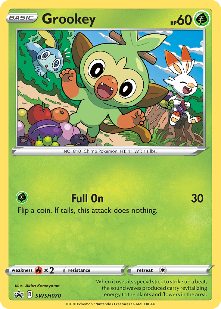 Grookey (SWSH070) [Sword & Shield: Black Star Promos] | Chromatic Games