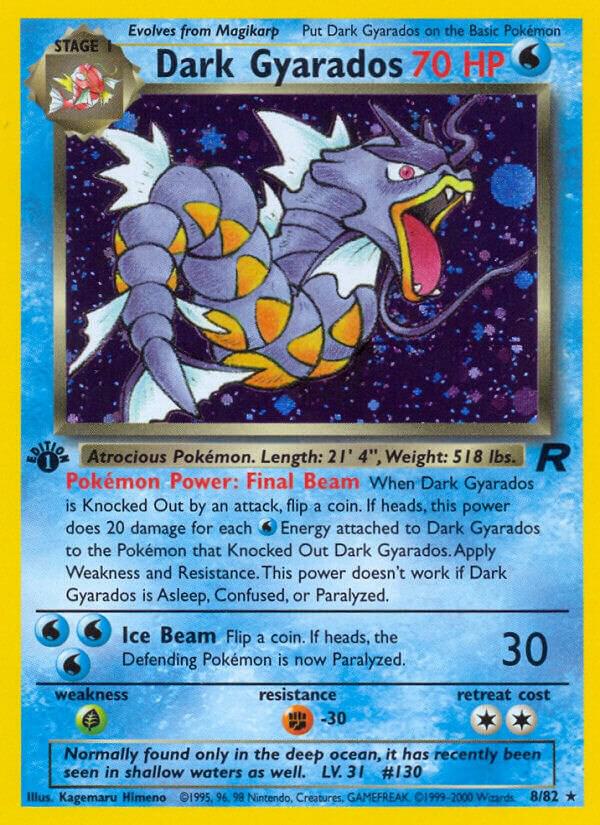 Dark Gyarados 08/82 (Team Rocket)  - 1st Edition Holofoil | Chromatic Games