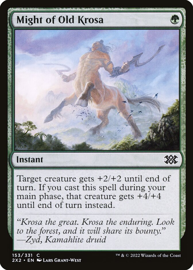 Might of Old Krosa 153/331 (Double Masters 2022)  - Foil | Chromatic Games