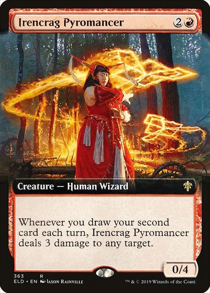 Irencrag Pyromancer 363/269 (Throne of Eldraine)  - Extended Art | Chromatic Games