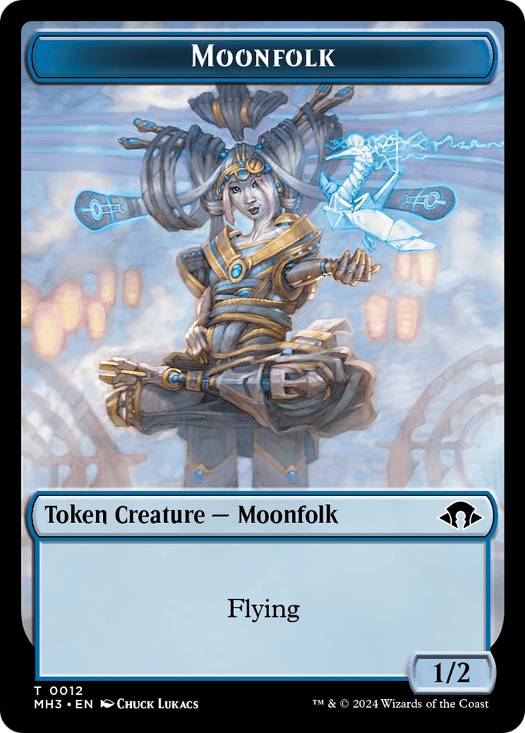 Moonfolk // Energy Reserve Double-Sided Token [Modern Horizons 3 Tokens] | Chromatic Games