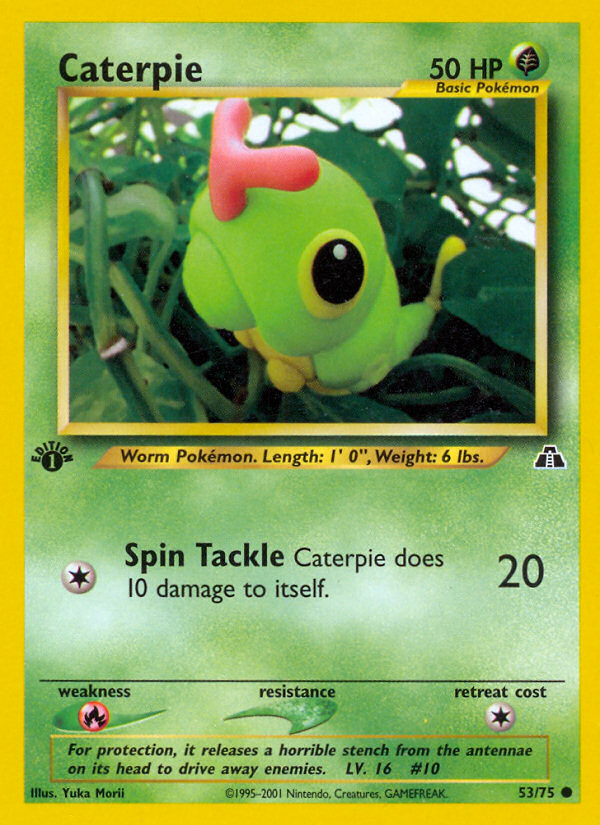 Caterpie (53/75) [Neo Discovery 1st Edition] | Chromatic Games