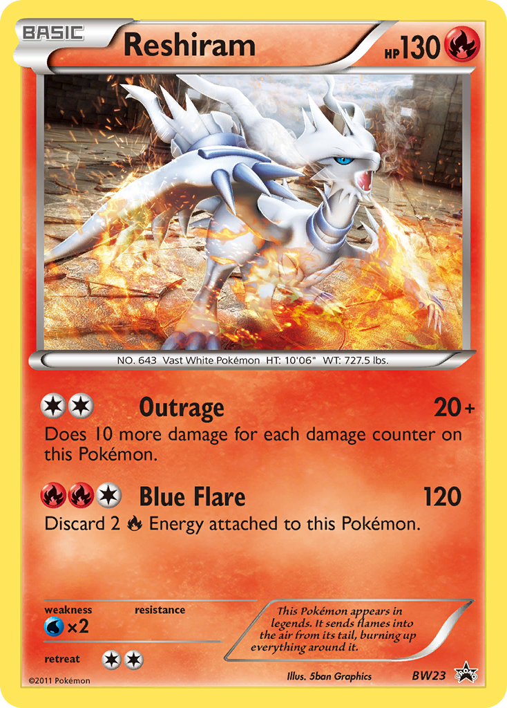 Reshiram (BW23) [Black & White: Black Star Promos] | Chromatic Games