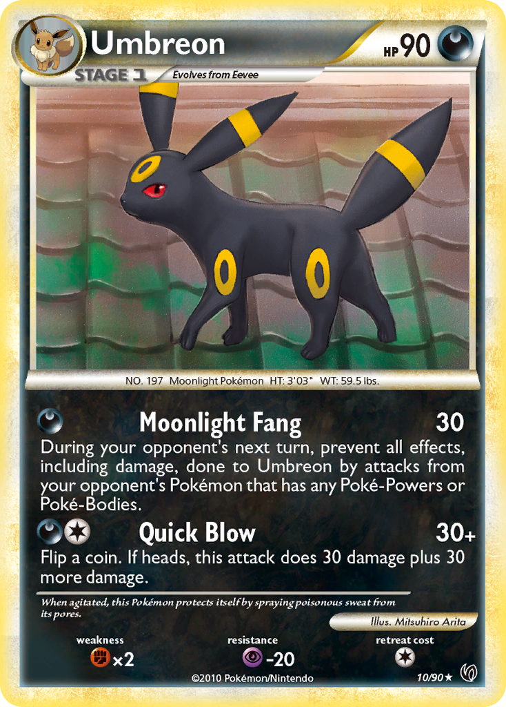 Umbreon (10/90) [HeartGold & SoulSilver: Undaunted] | Chromatic Games