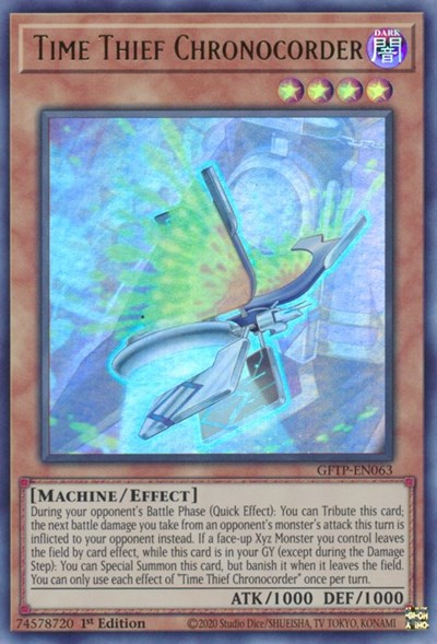 Time Thief Chronocorder [GFTP-EN063] Ultra Rare | Chromatic Games