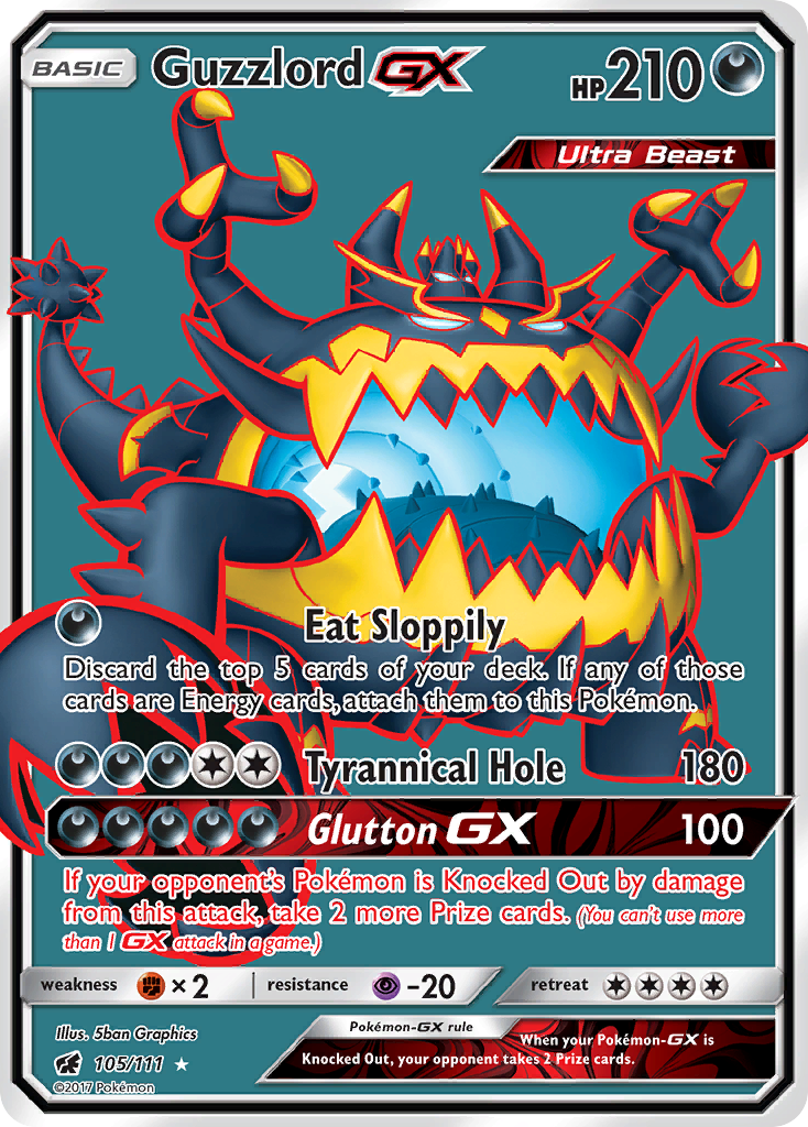 Guzzlord GX (105/111) [Sun & Moon: Crimson Invasion] | Chromatic Games