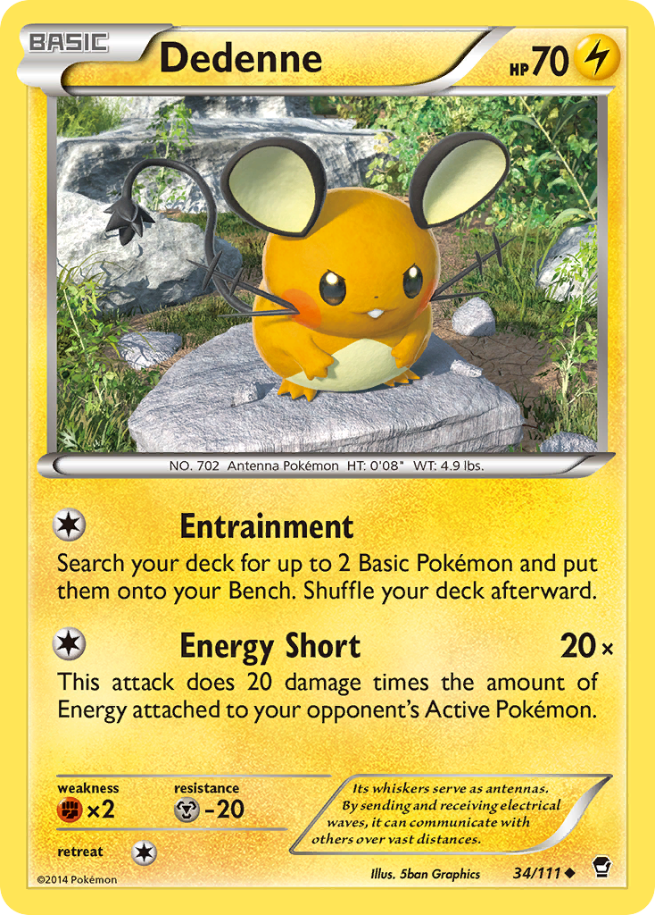 Dedenne (34/111) [XY: Furious Fists] | Chromatic Games