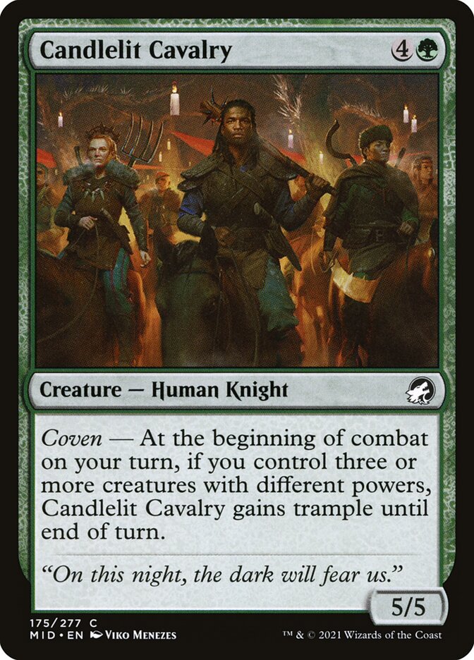 Candlelit Cavalry 175/277 (Innistrad: Midnight Hunt)  - Foil | Chromatic Games