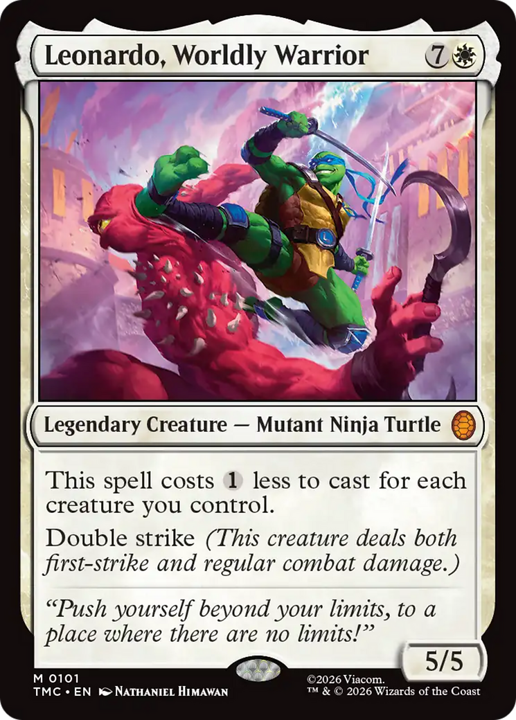 Leonardo, Worldly Warrior [Teenage Mutant Ninja Turtles Commander] | Chromatic Games