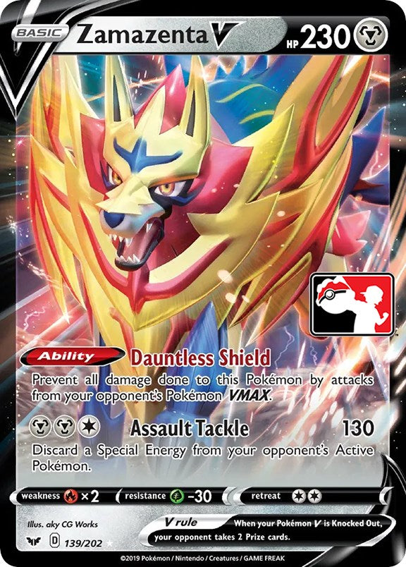 Zamazenta V (139/202) [Prize Pack Series One] | Chromatic Games