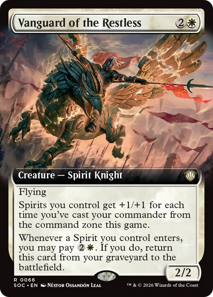 Vanguard of the Restless (Extended Art) [Secrets of Strixhaven Commander] | Chromatic Games