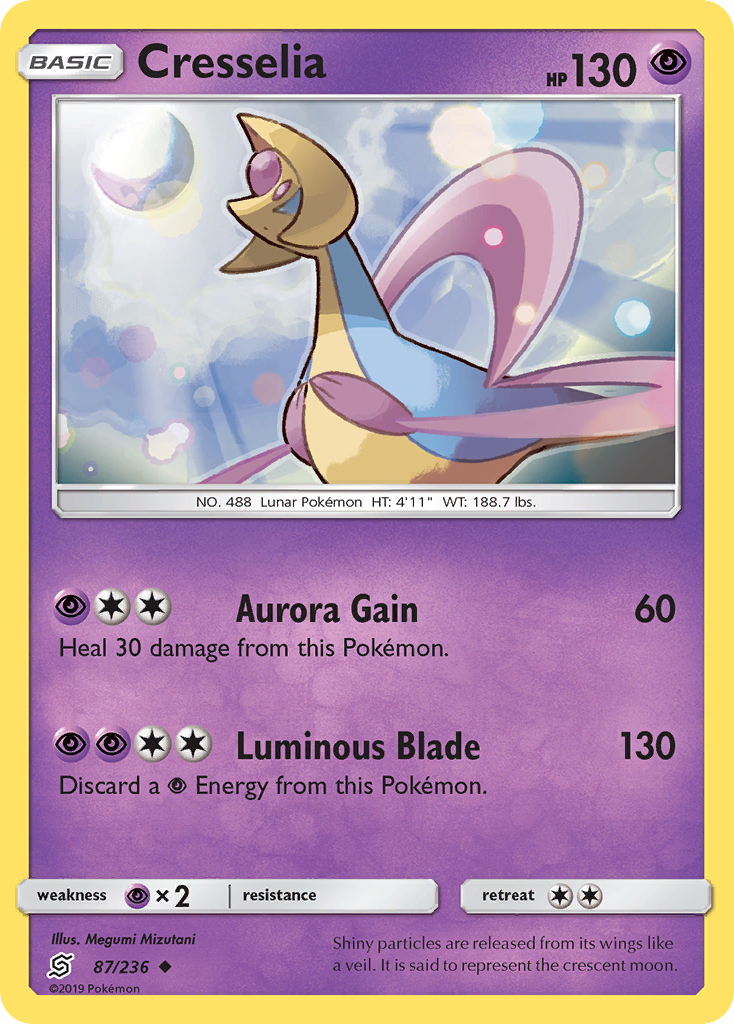 Cresselia (87/236) [Sun & Moon: Unified Minds] | Chromatic Games