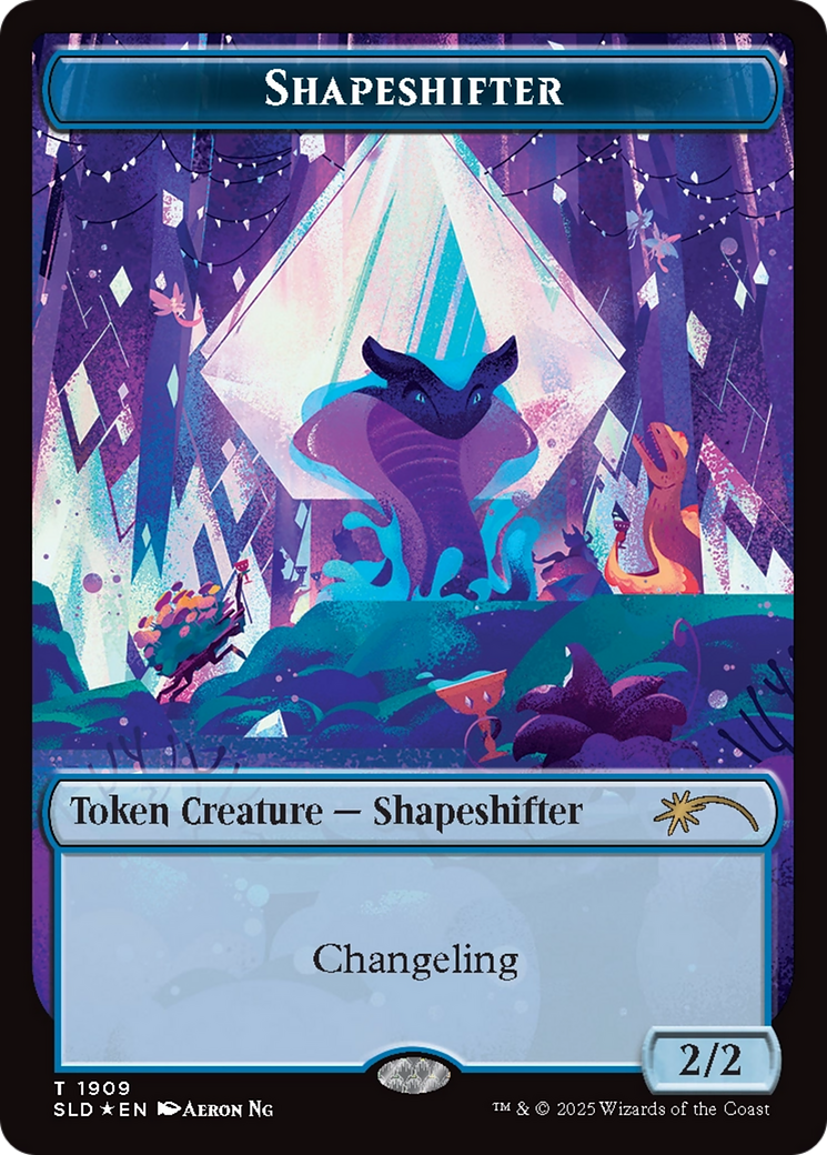 Shapeshifter Token (1909) (Double Rainbow Foil) [Secret Lair Drop Series] | Chromatic Games
