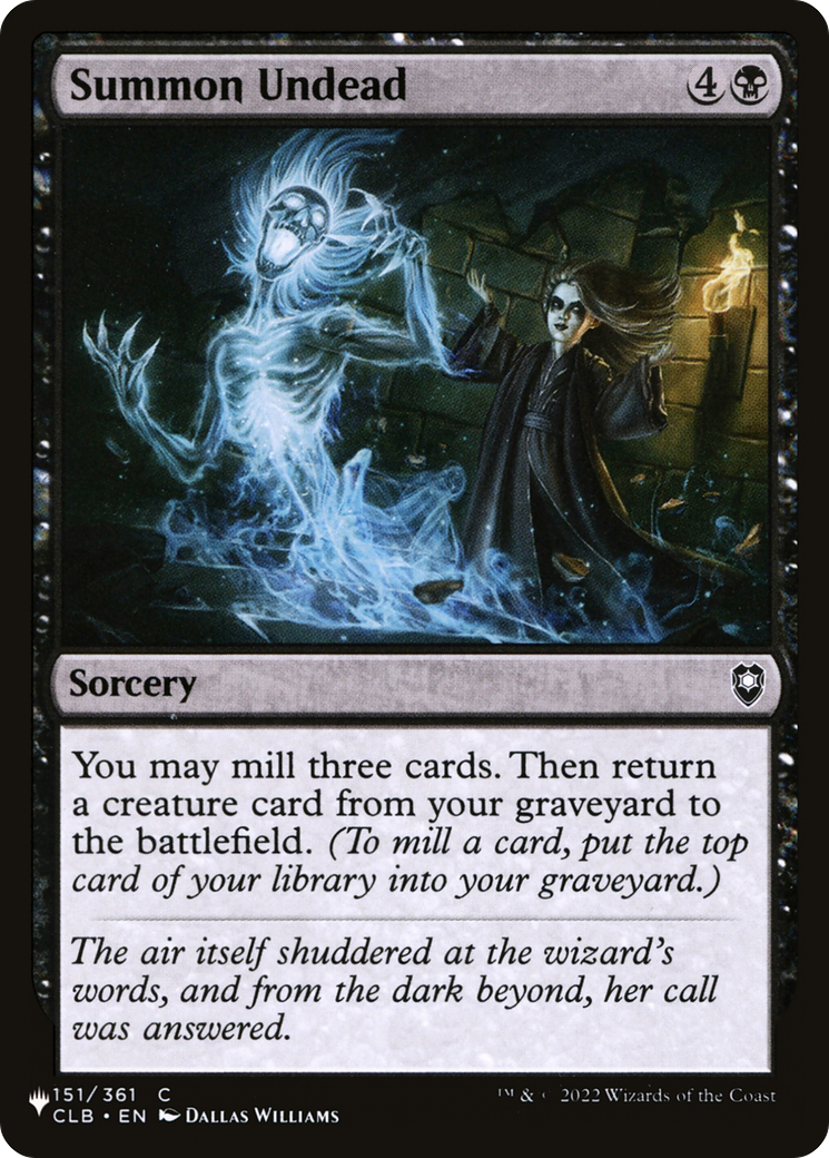 Summon Undead [The List] | Chromatic Games