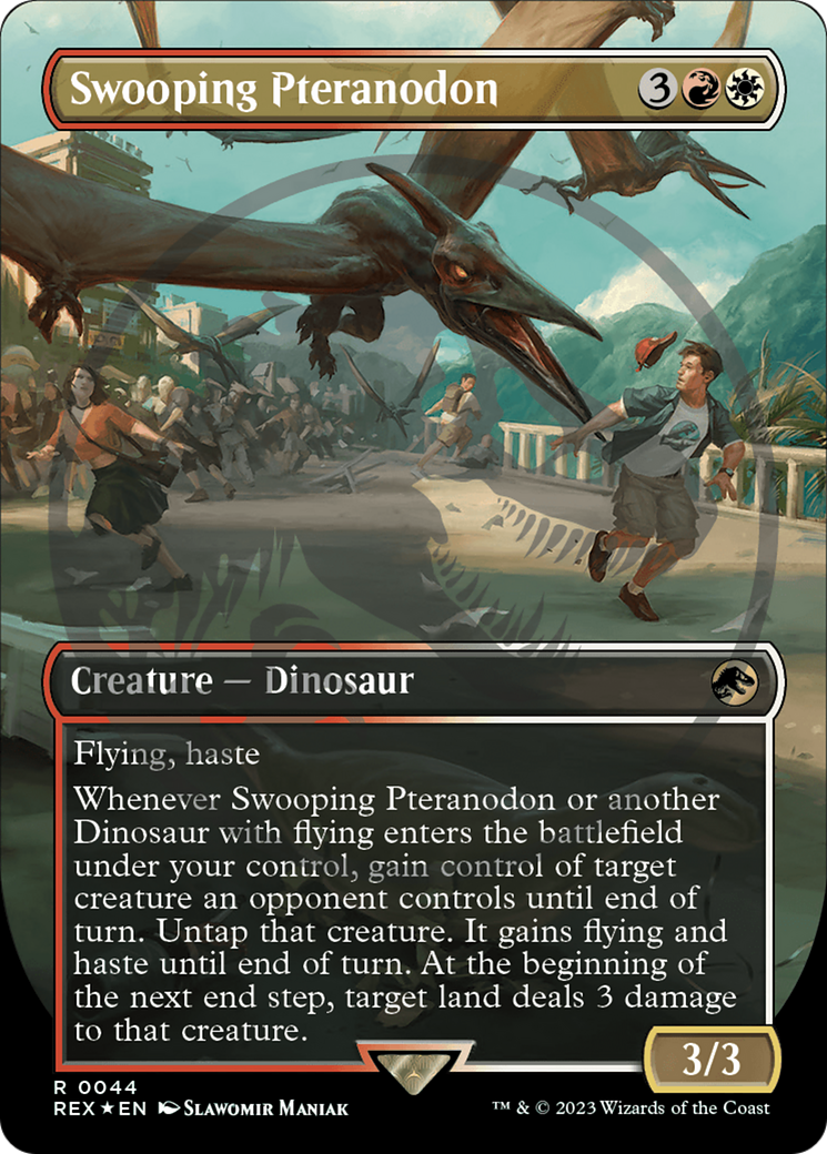 Swooping Pteranodon (Emblem) (Borderless) [Jurassic World Collection Tokens] | Chromatic Games