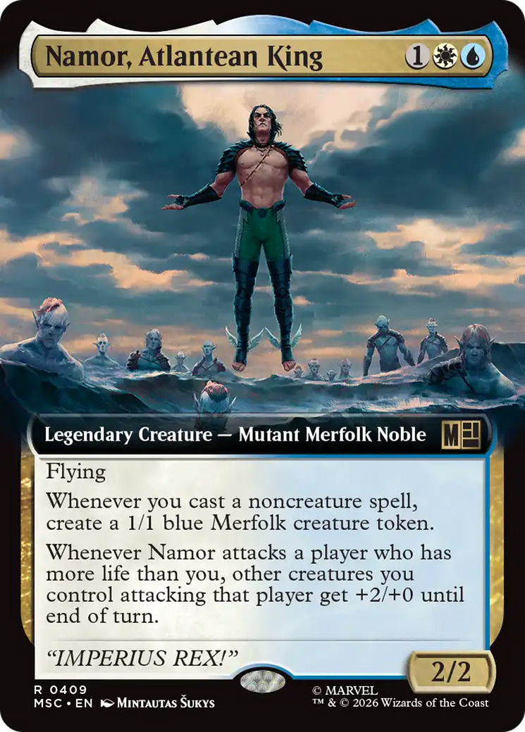 Namor, Atlantean King (Extended Art) [Marvel Super Heroes Commander] | Chromatic Games
