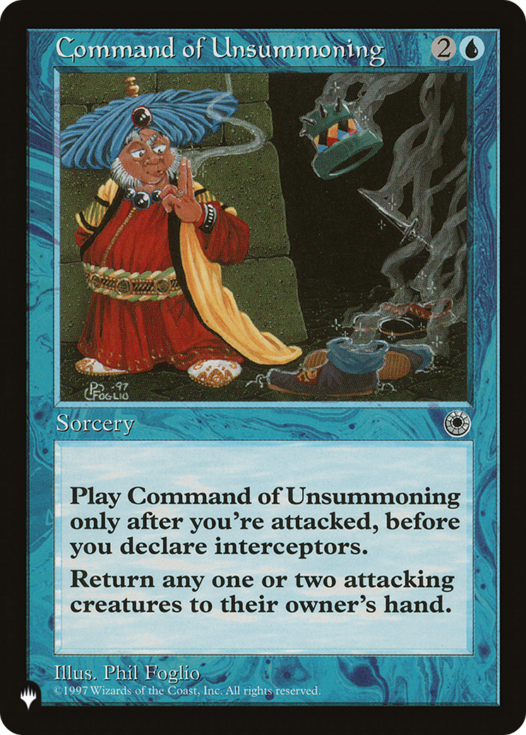 Command of Unsummoning [The List Reprints] | Chromatic Games