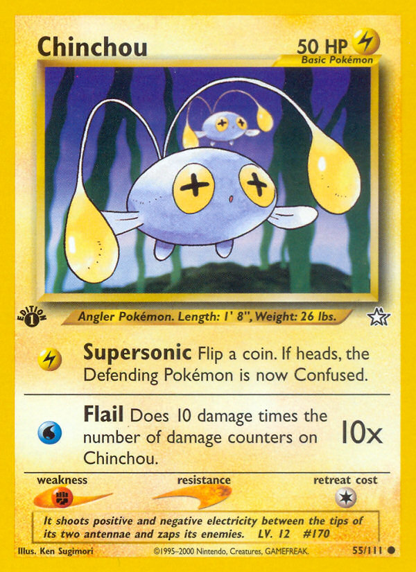 Chinchou (55/111) [Neo Genesis 1st Edition] | Chromatic Games