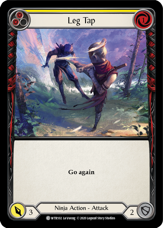Leg Tap (Yellow) [U-WTR102] (Welcome to Rathe Unlimited)  Unlimited Rainbow Foil | Chromatic Games