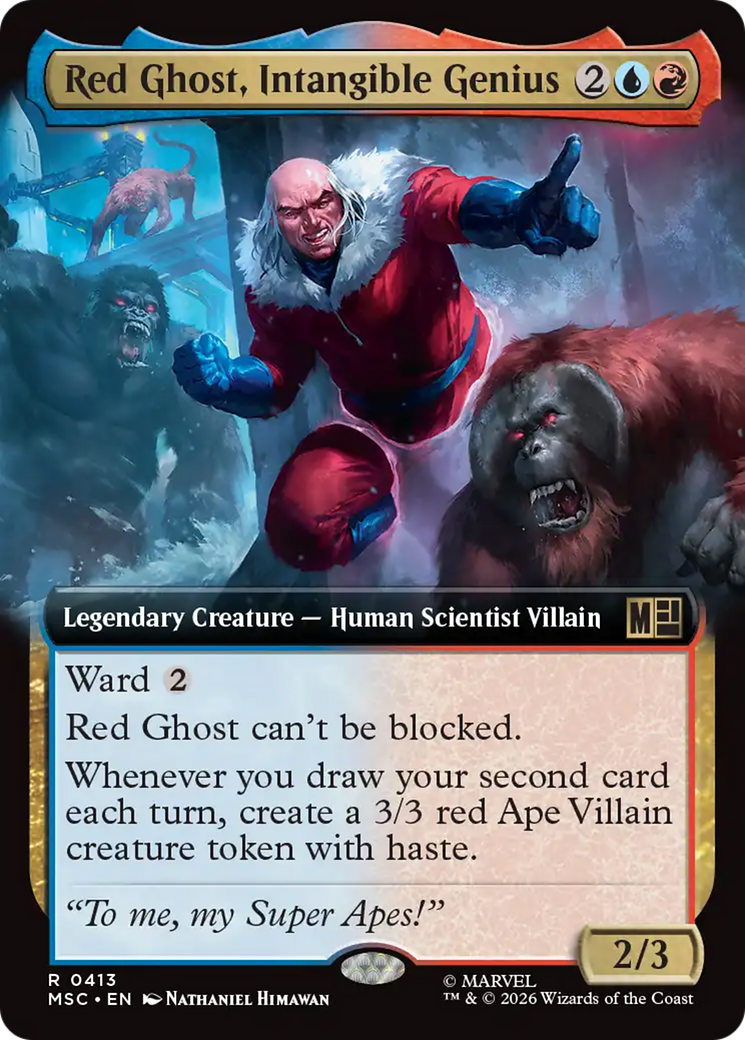 Red Ghost, Intangible Genius (Extended Art) [Marvel Super Heroes Commander] | Chromatic Games
