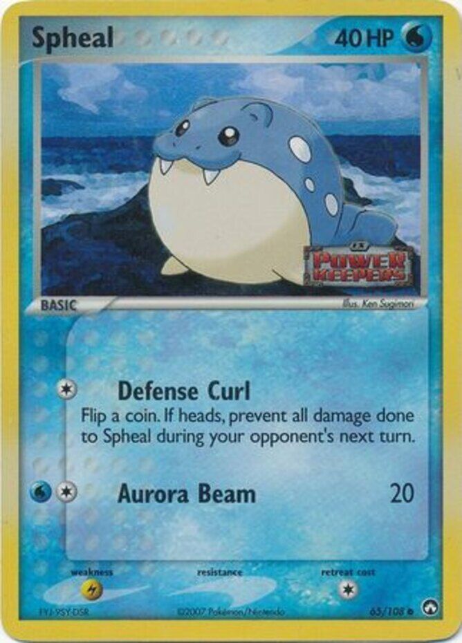 Spheal (65/108) (Stamped) [EX: Power Keepers] | Chromatic Games