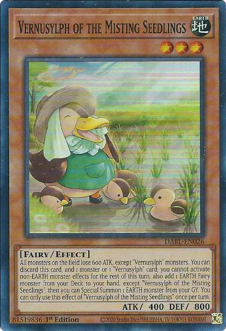 Vernusylph of the Misting Seedlings [DABL-EN026] Super Rare | Chromatic Games