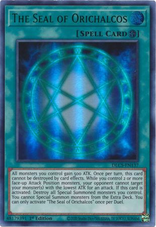 The Seal of Orichalcos (Green) [DLCS-EN137] Ultra Rare | Chromatic Games