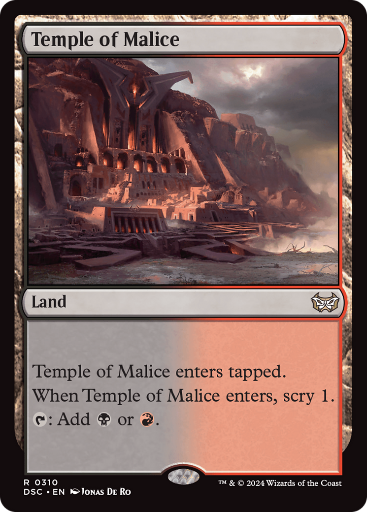 Temple of Malice [Duskmourn: House of Horror Commander] | Chromatic Games