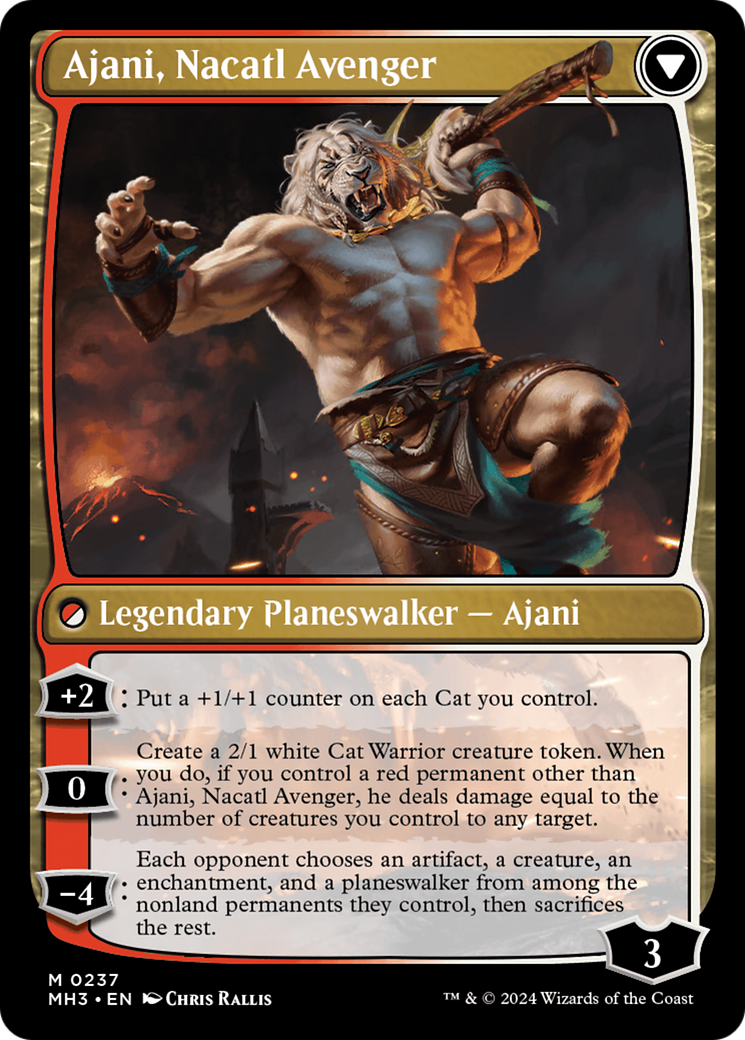 Ajani, Nacatl Pariah // Ajani, Nacatl Avenger [Modern Horizons 3] | Chromatic Games