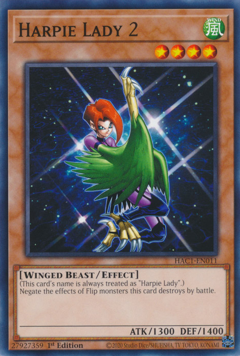 Harpie Lady 2 [HAC1-EN011] Common | Chromatic Games