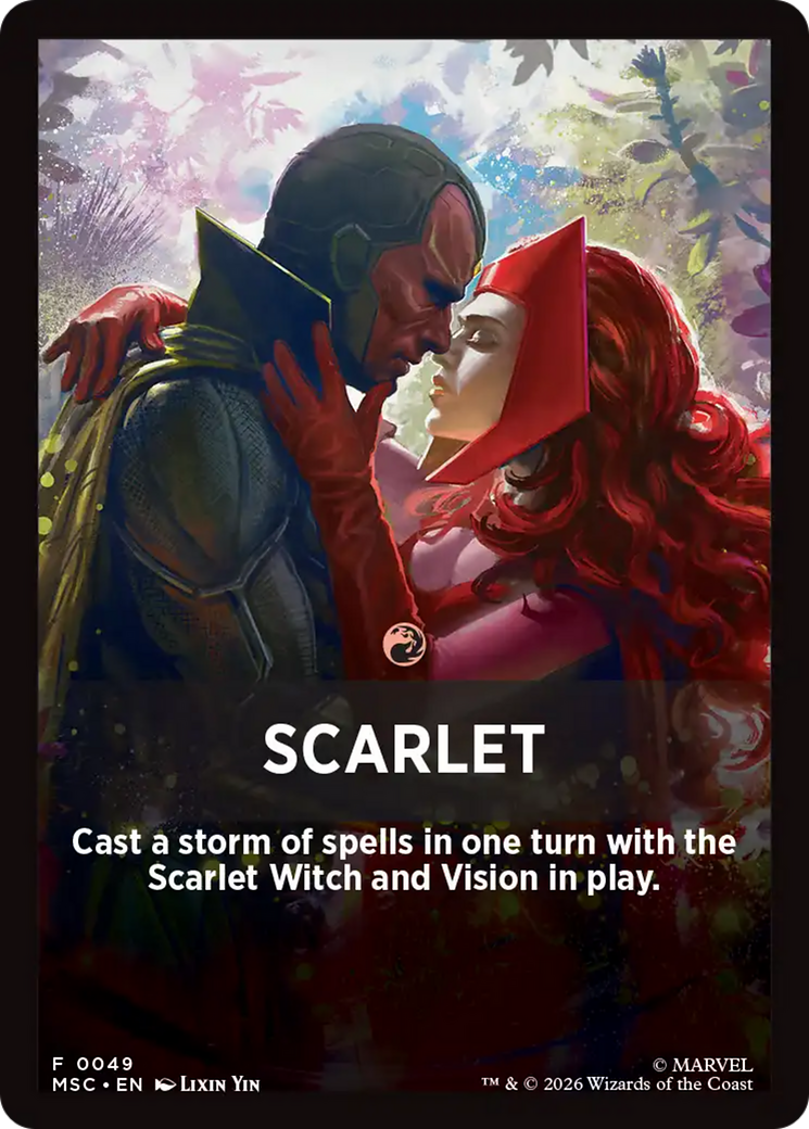 Scarlet Theme Card [Marvel Super Heroes Commander] | Chromatic Games