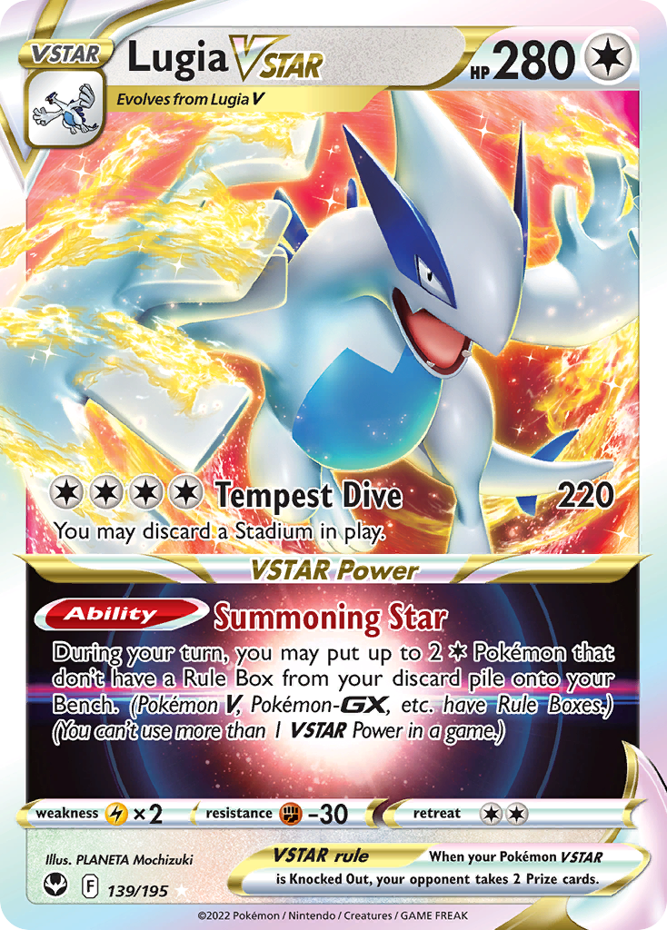 Lugia VSTAR (139/195) (Jumbo Card) [Sword & Shield: Silver Tempest] | Chromatic Games