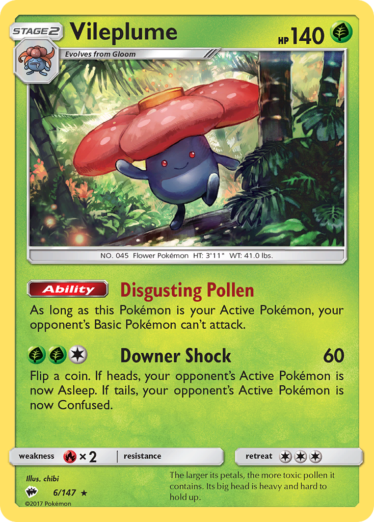 Vileplume (6/147) [Sun & Moon: Burning Shadows] | Chromatic Games