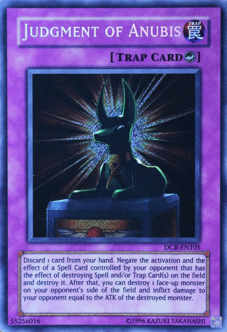 Judgment of Anubis [DCR-EN105] Secret Rare | Chromatic Games