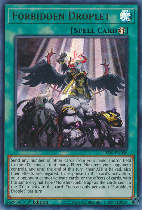 Forbidden Droplet [LED9-EN056] Ultra Rare | Chromatic Games
