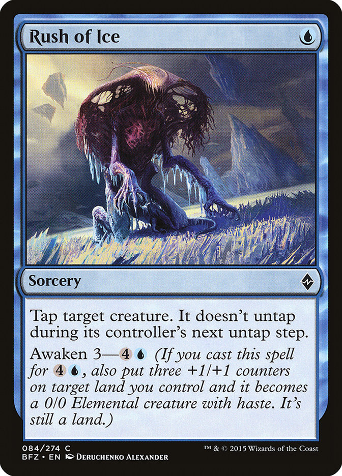 Rush of Ice 84/274 (Battle for Zendikar)  | Chromatic Games