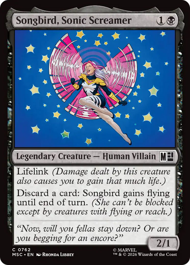 Songbird, Sonic Screamer [Marvel Super Heroes Commander] | Chromatic Games